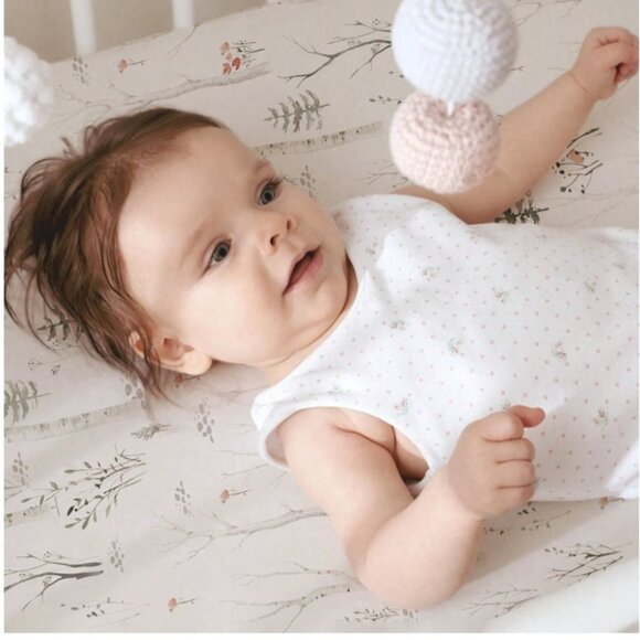 GLLQUEN BABY Crib & Toddler Mattress Fitted Sheet Set 2-Pack Boys Girls 47x24x6' - Picture 4 of 9